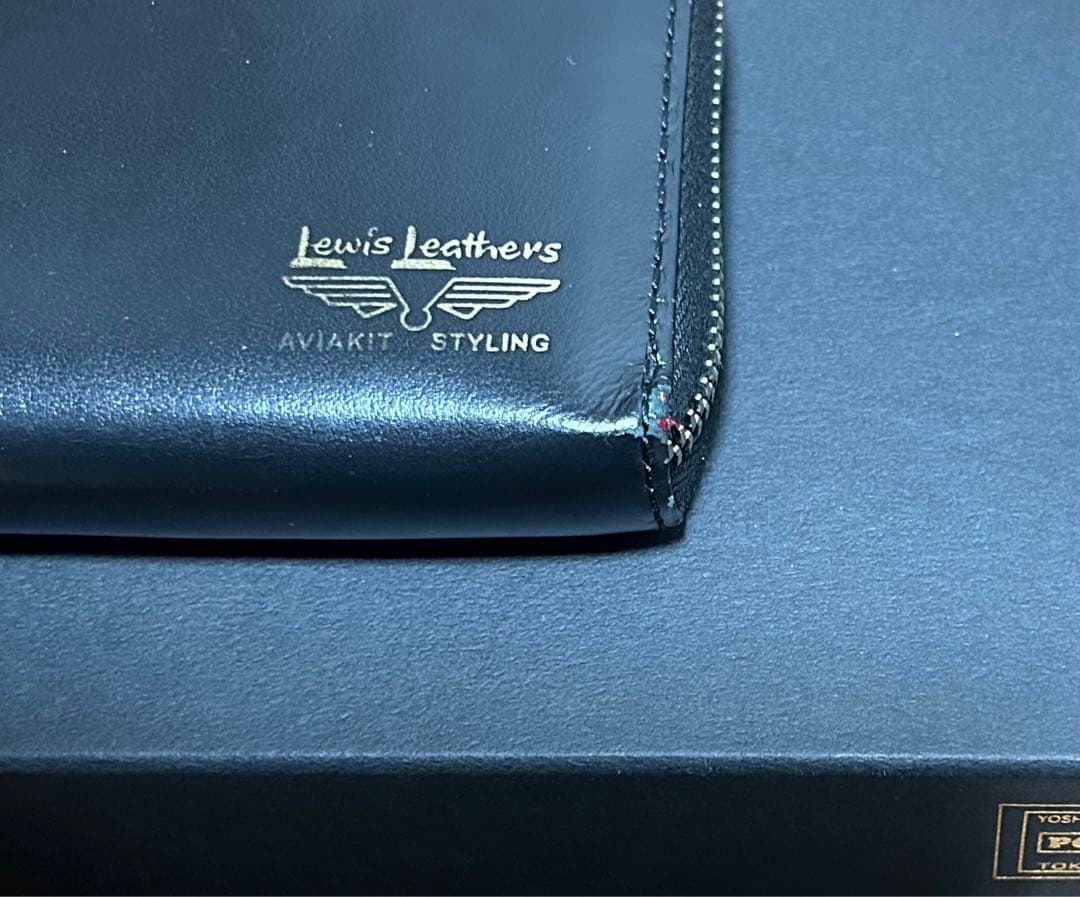 Lewis Leathers PORTER 長財布 レザー　ブラック