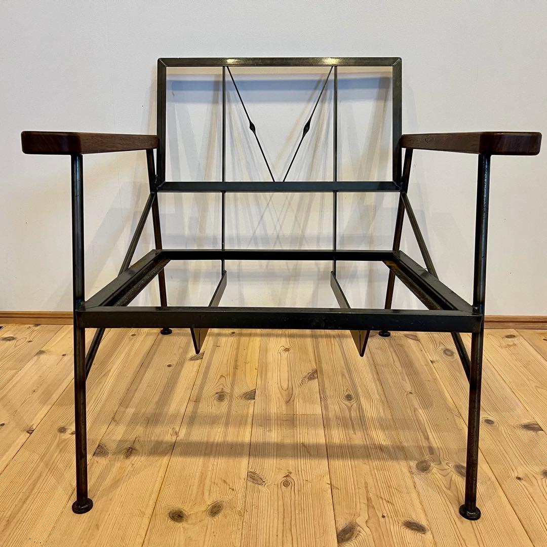 アイアンチェア レザー 1人掛け　椅子 ソファ