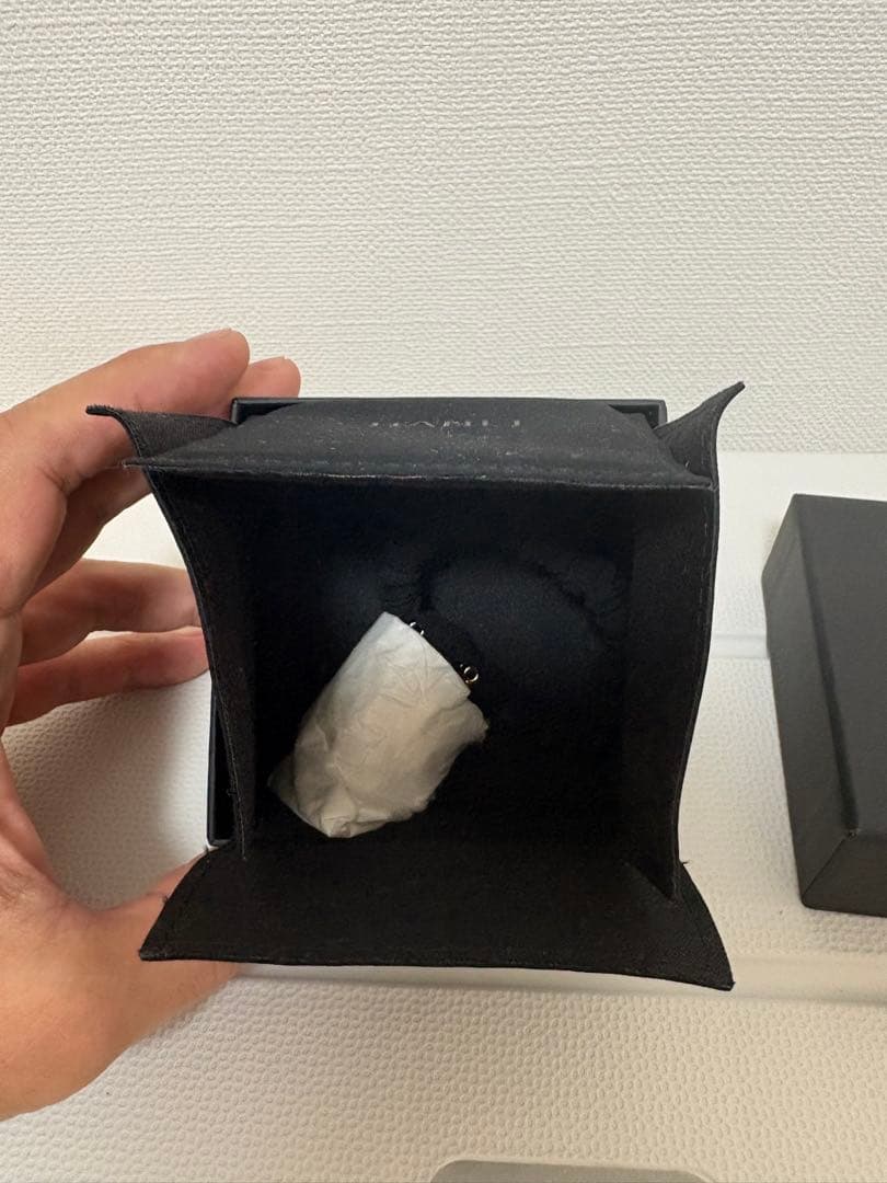 【未使用品】CHANEL シャネル パール CC ココマーク シュシュ