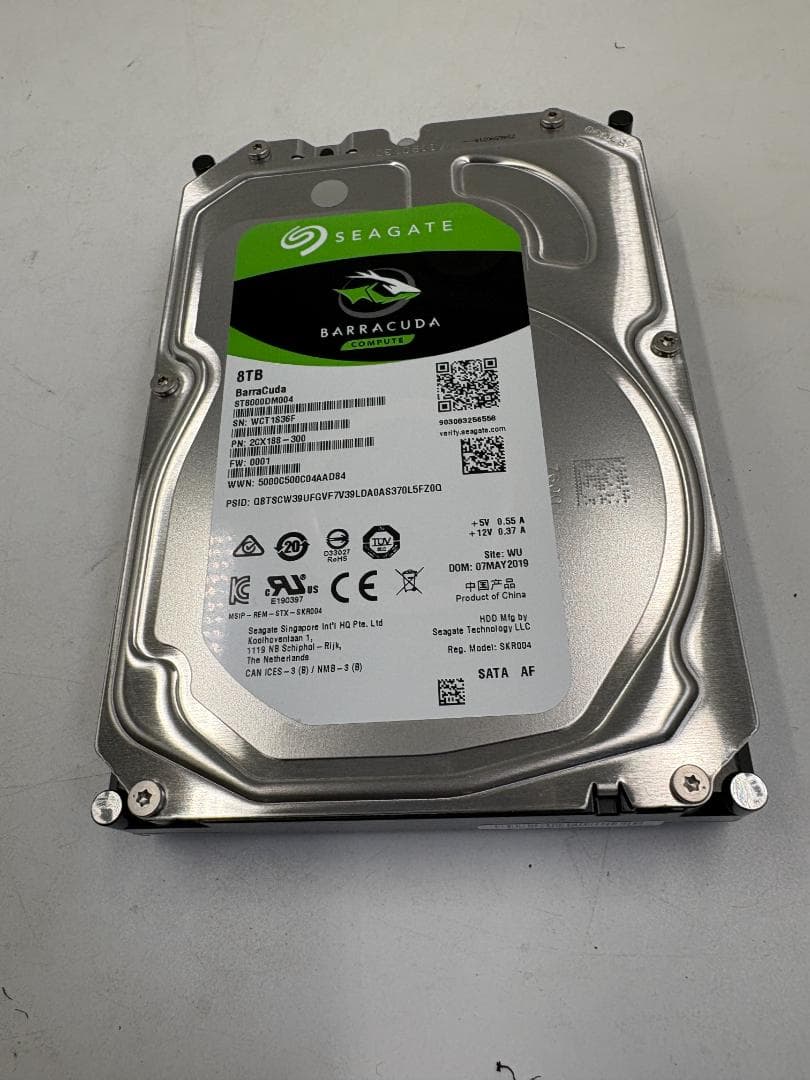 Seagate Barracuda 8TB 内蔵HDD ST8000DM004