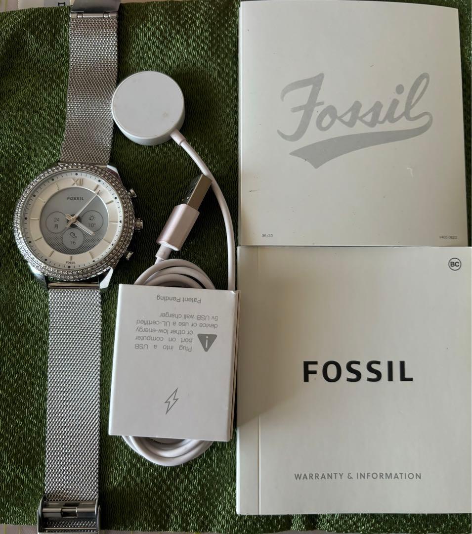 FOSSIL ストーン装飾 デジタル腕時計