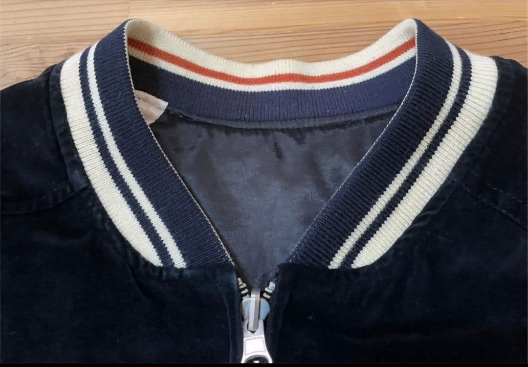 完売品 爆裂爛漫娘 BRM リバーシブル ベロア サテン スカジャン