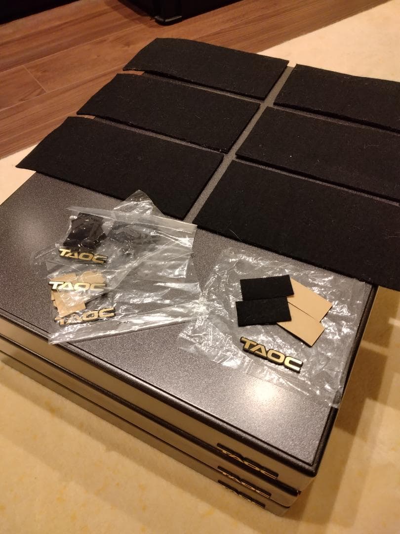 TAOC オーディオボード スピーカーボード スピーカースタンド 3枚セット