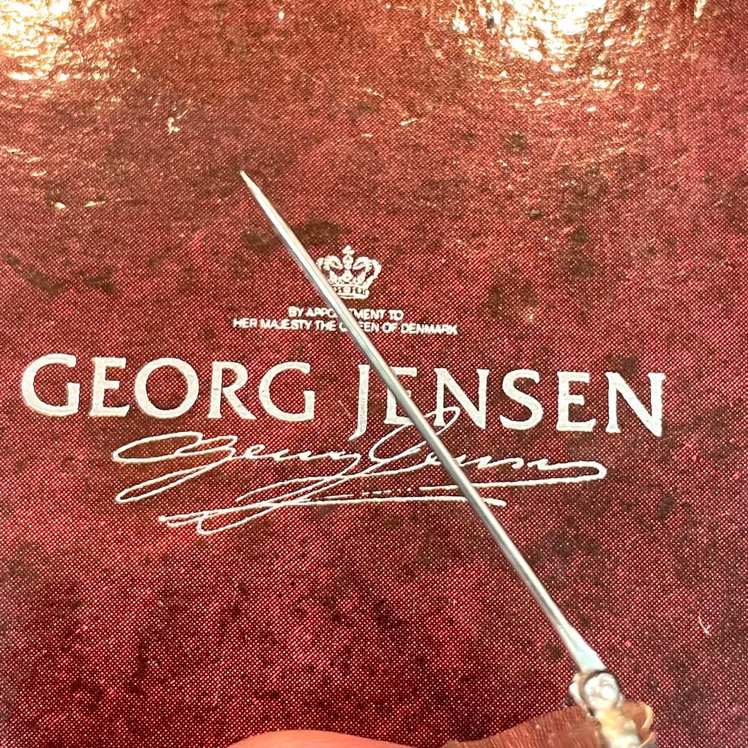 美品 ジョージジェンセン ブローチ 100B スズラン シルバー 925