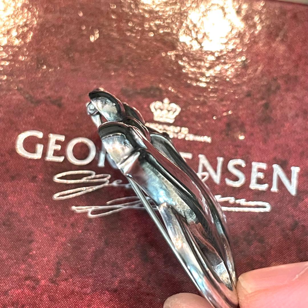 美品 ジョージジェンセン ブローチ 100B スズラン シルバー 925