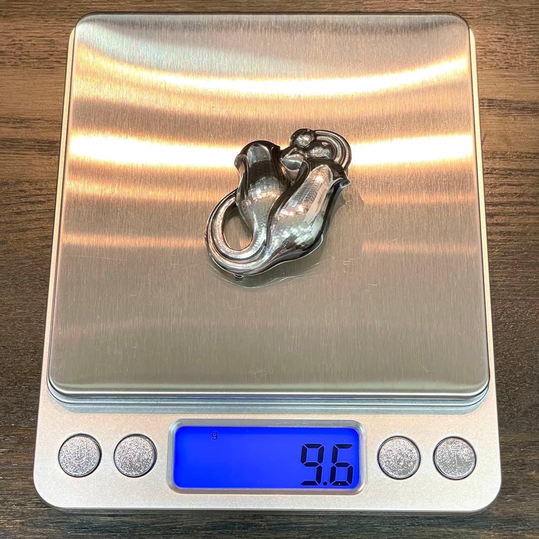 美品 ジョージジェンセン ブローチ 100B スズラン シルバー 925