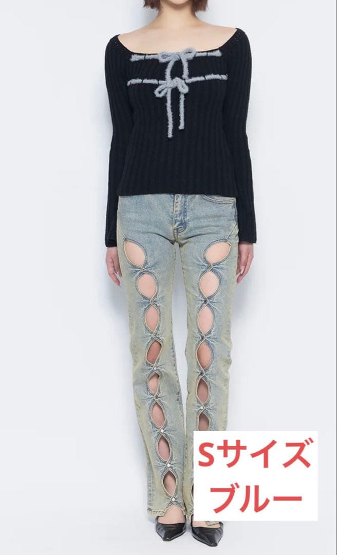 theredthread S cutting denim 1 ブルーS