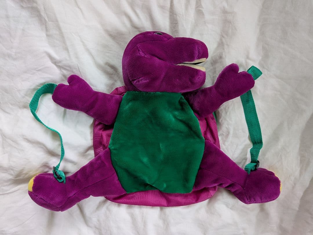 キッズ古着 vintage Barney バーニー ぬいぐるみリュック