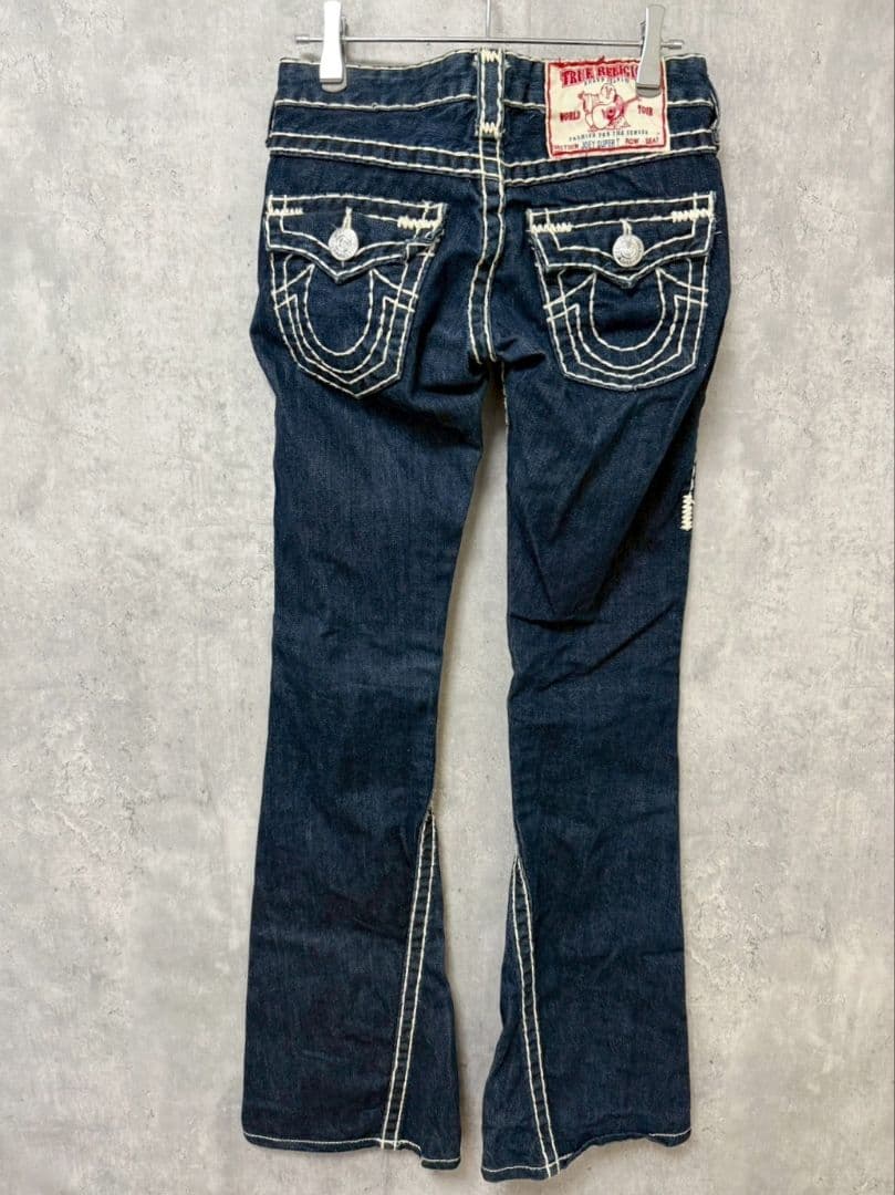 ✴️トゥルーレリジョン　希少　00s　製USA　極太白ステッチ　W24