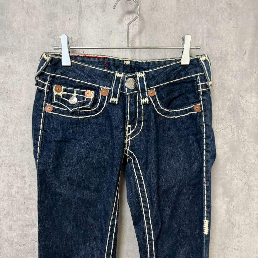 ✴️トゥルーレリジョン　希少　00s　製USA　極太白ステッチ　W24