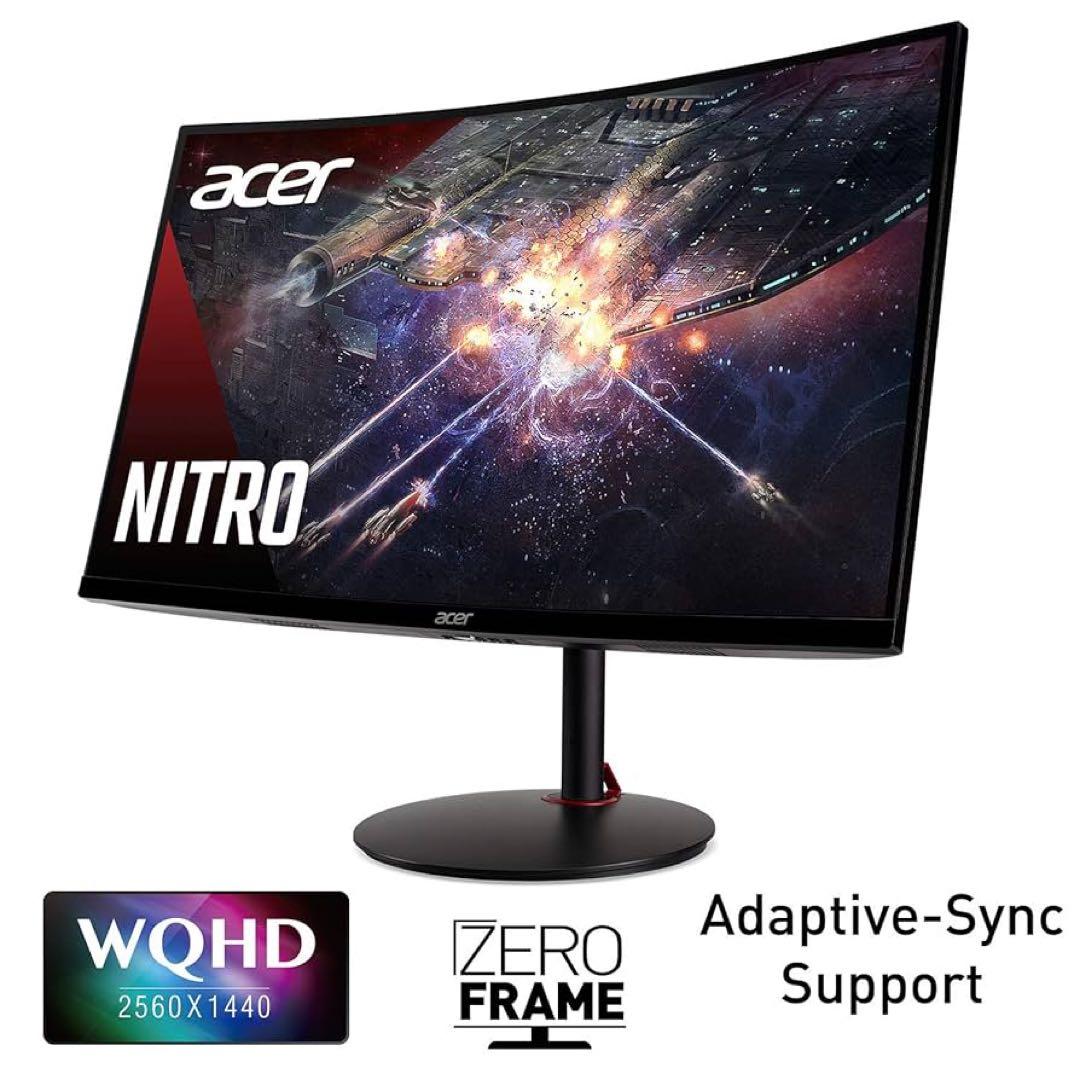 acer WQHD 165 Hz ゲーミングモニター 27インチ 湾曲