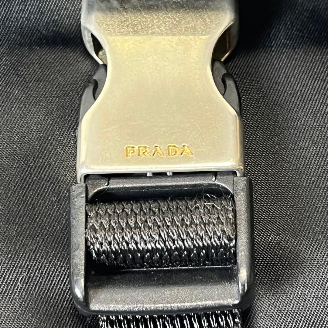 美品✨ PRADA ショルダーバッグ 三角ロゴ ナイロン レザー A4収納可