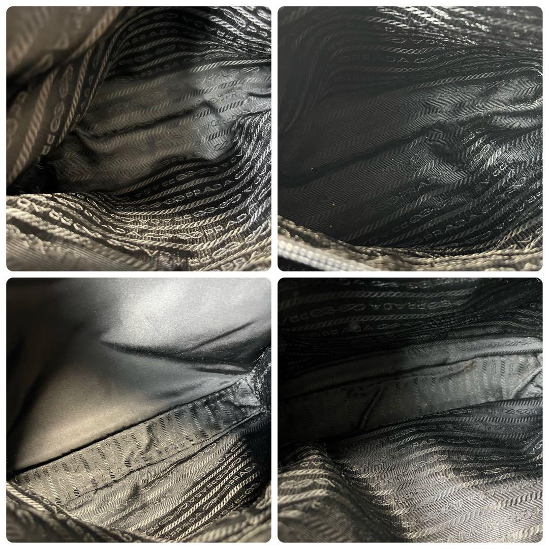 美品✨ PRADA ショルダーバッグ 三角ロゴ ナイロン レザー A4収納可