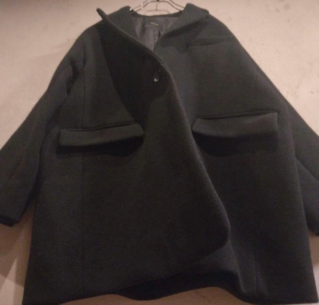 Spick and Span サイズ36 モッサジャケットライクコート 黒