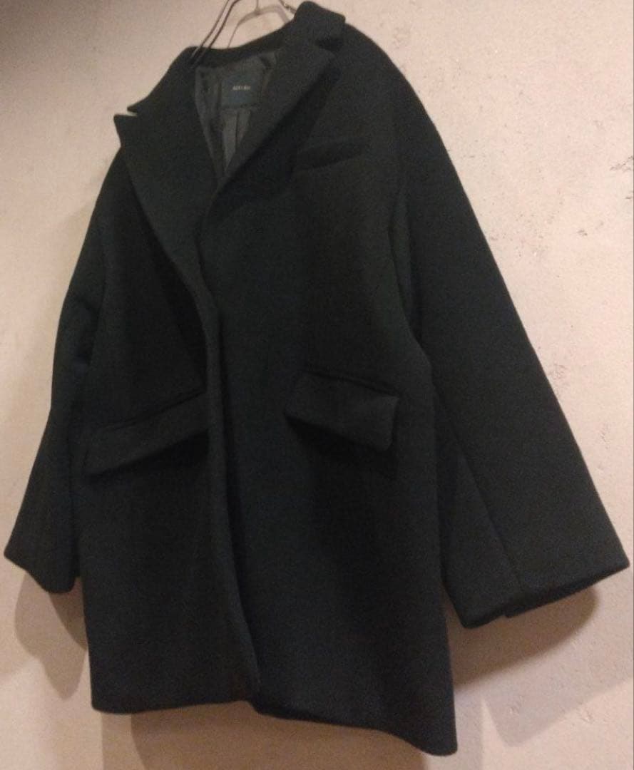 Spick and Span サイズ36 モッサジャケットライクコート 黒