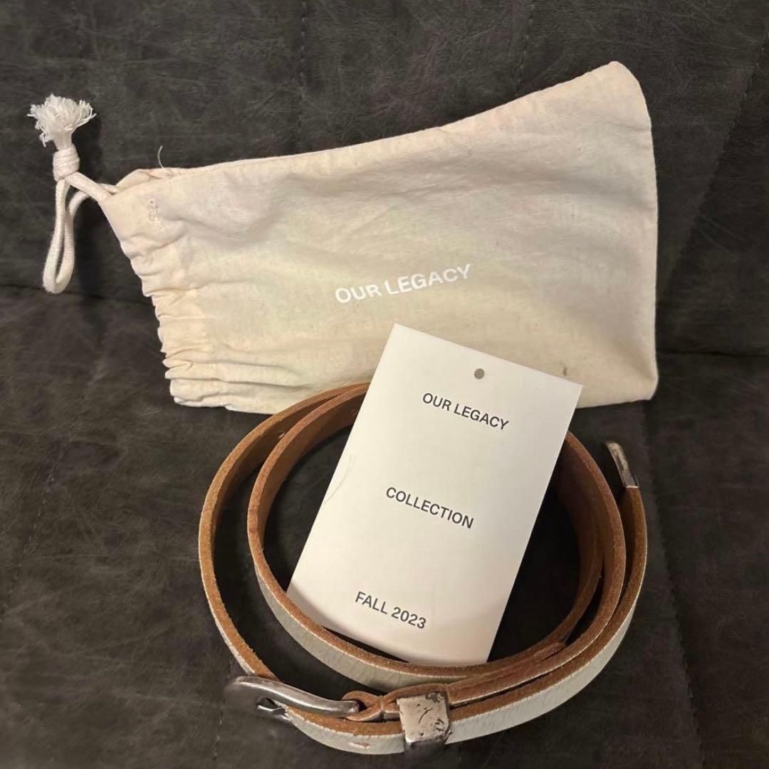 our legacy 2cmベルト 80 ホワイト