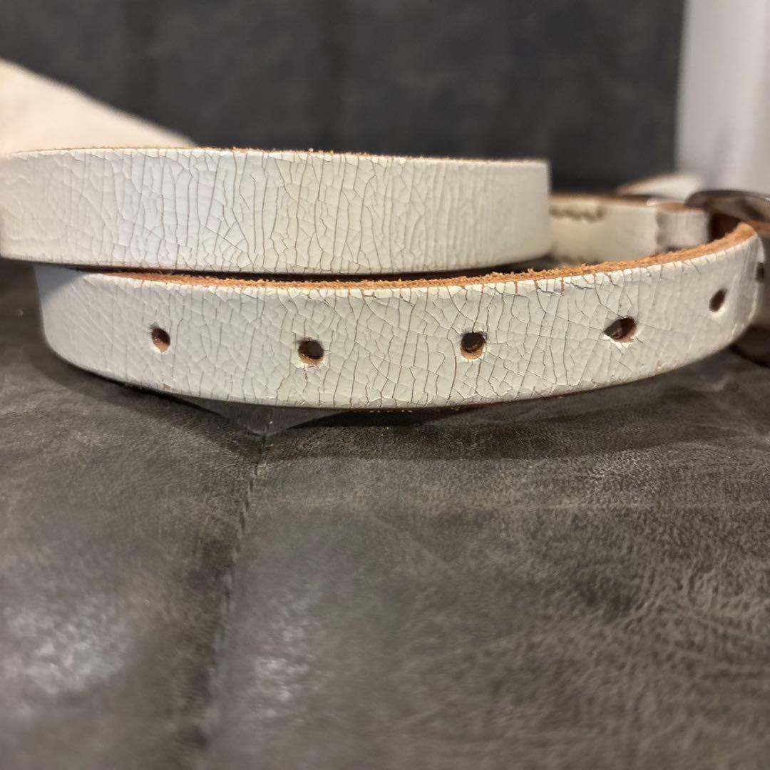 our legacy 2cmベルト 80 ホワイト