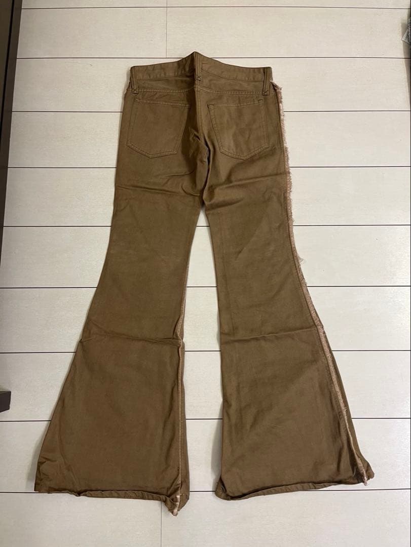 ifsixwasnine ブラウン ブーツカットデニム レースアップ リメイク品