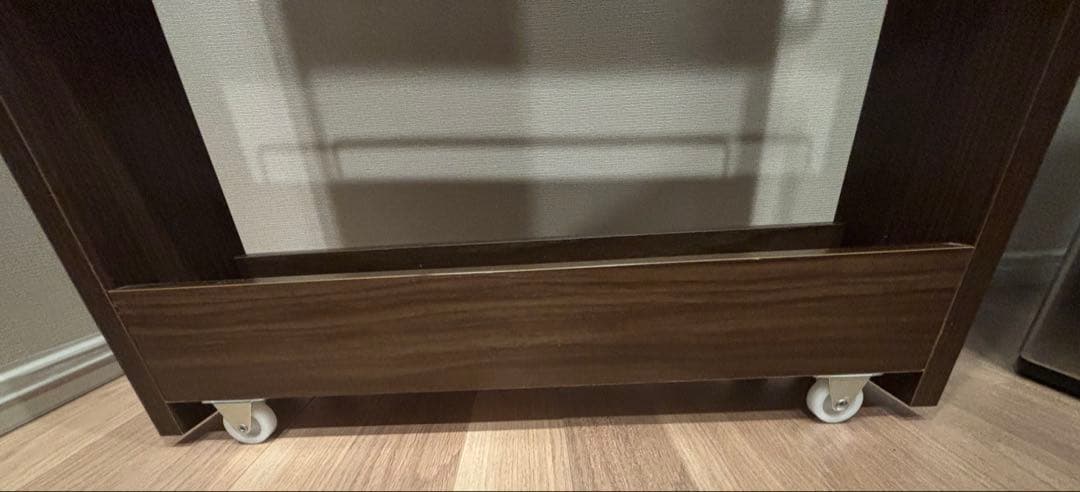 キッチン　隙間収納　幅14cm ウォールナット　キッチンラック