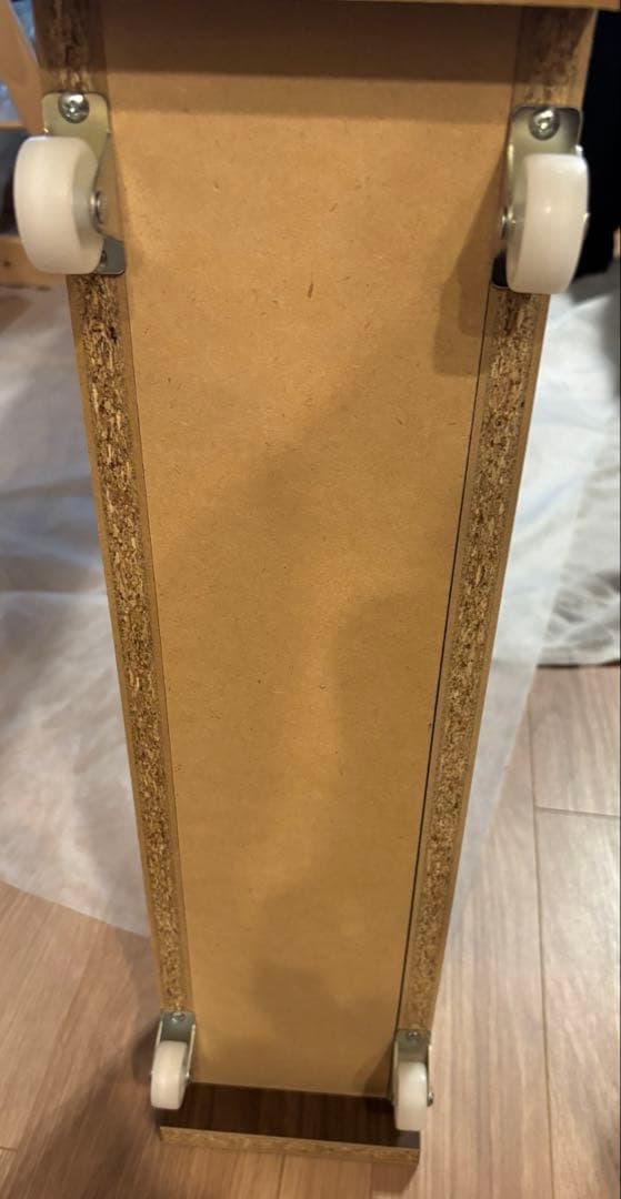 キッチン　隙間収納　幅14cm ウォールナット　キッチンラック