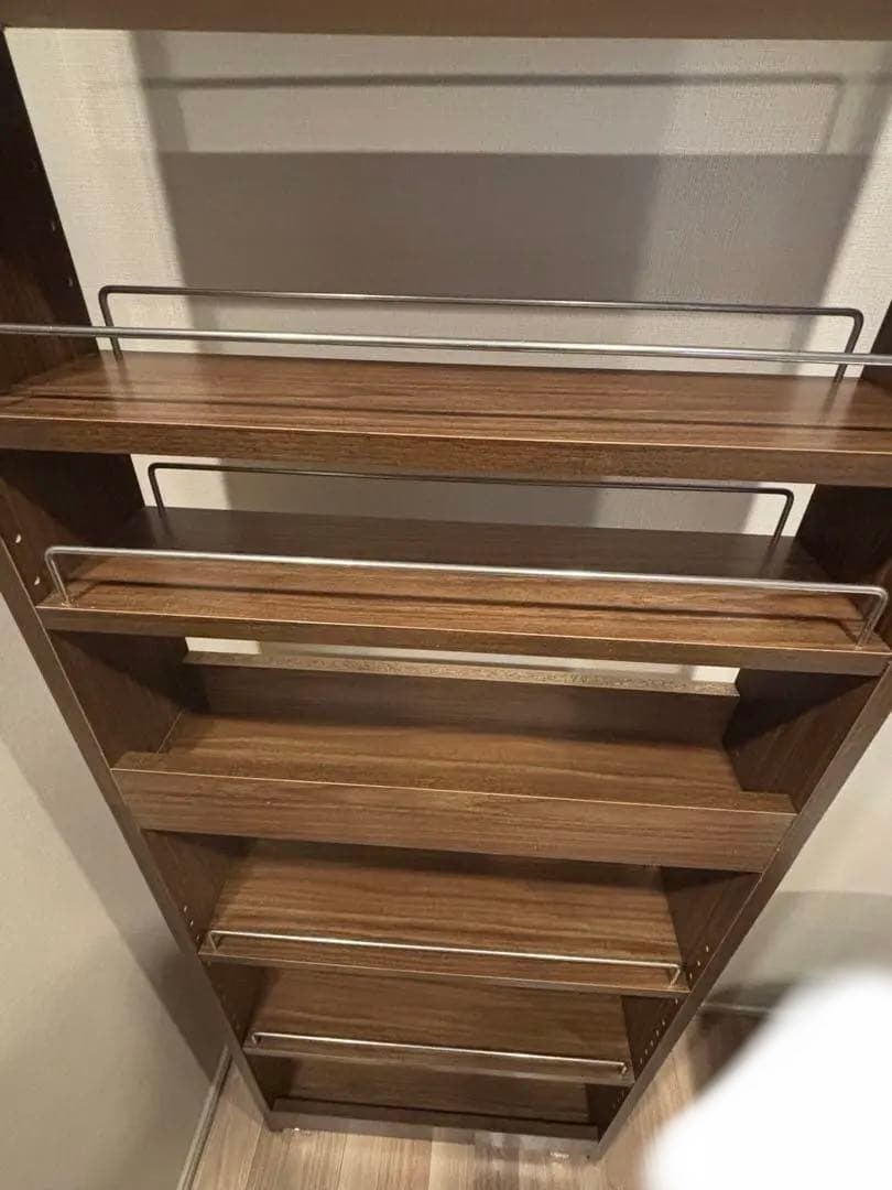 キッチン　隙間収納　幅14cm ウォールナット　キッチンラック