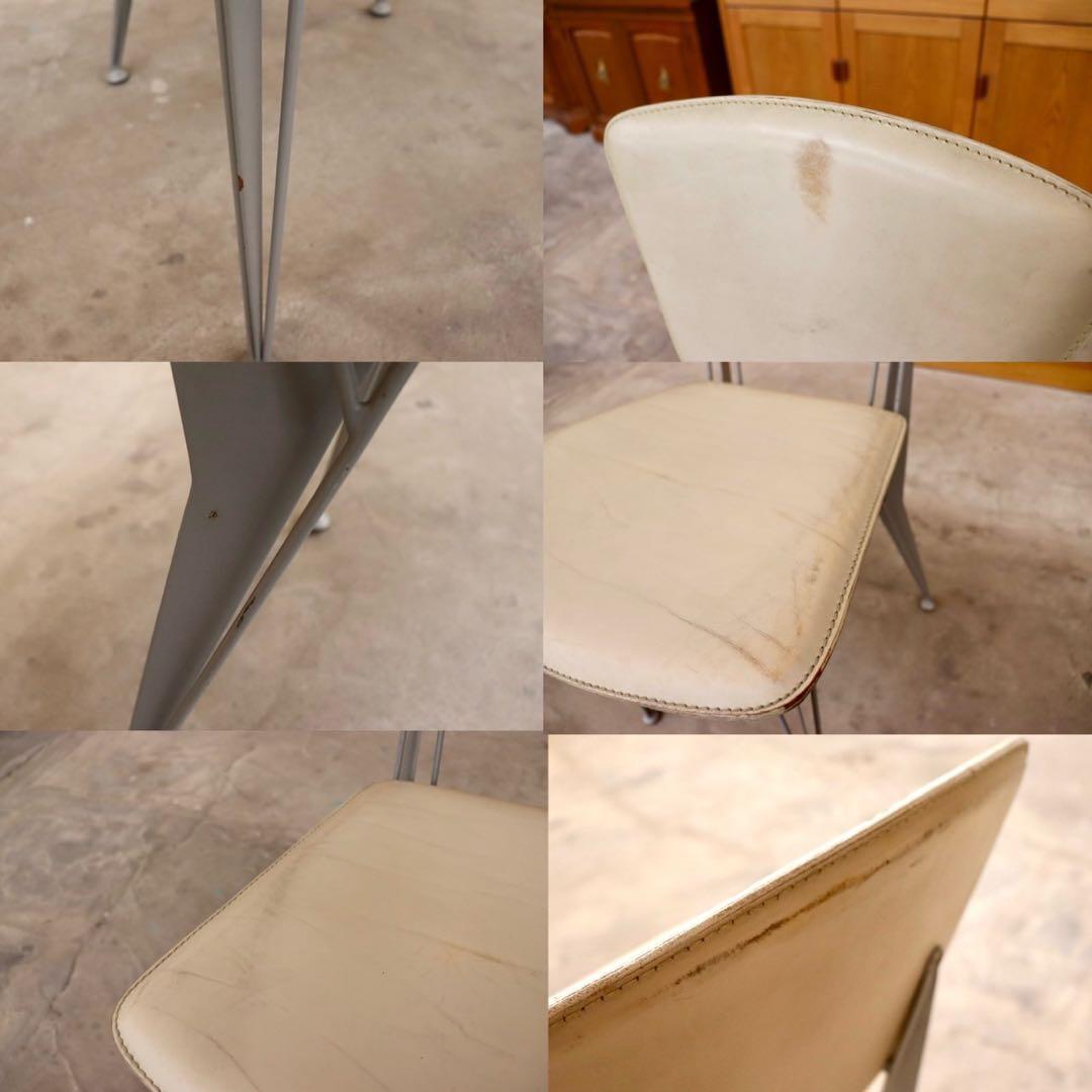 GMIK129○fasem / ファセム イタリア ビンテージ レザー チェア