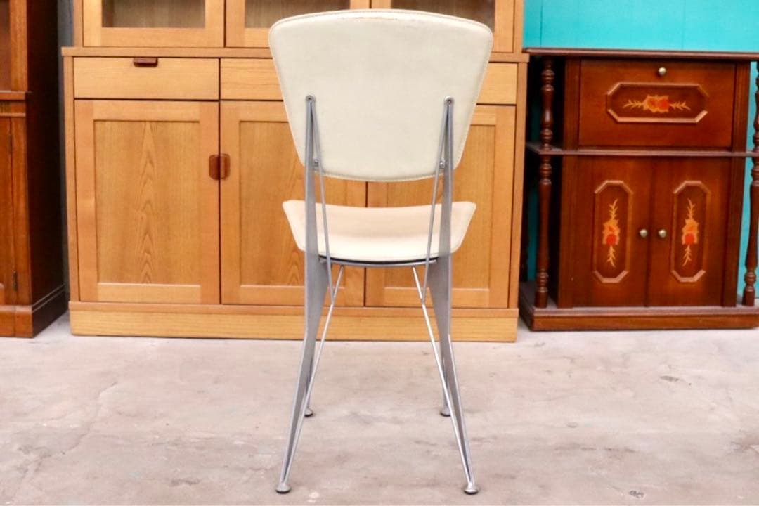 GMIK129○fasem / ファセム イタリア ビンテージ レザー チェア