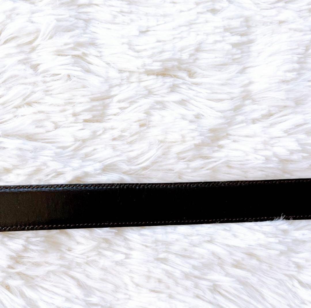 ✨美品【CELINE セリーヌ】トリオンフ ベルト/レザー/黒/ゴールドバックル