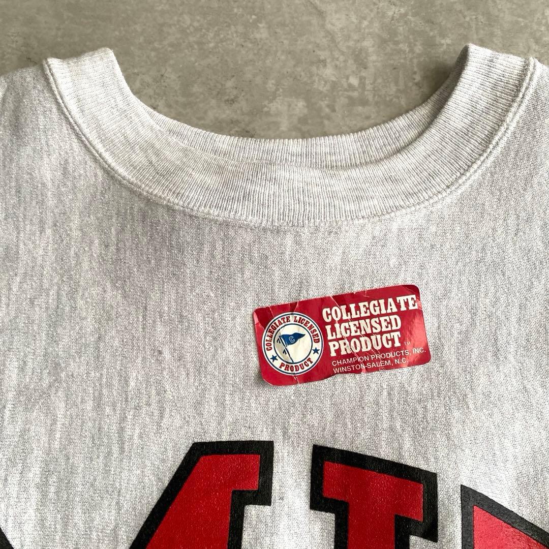 デッドストック90sチャンピオンMITリバースウィーブLグレー