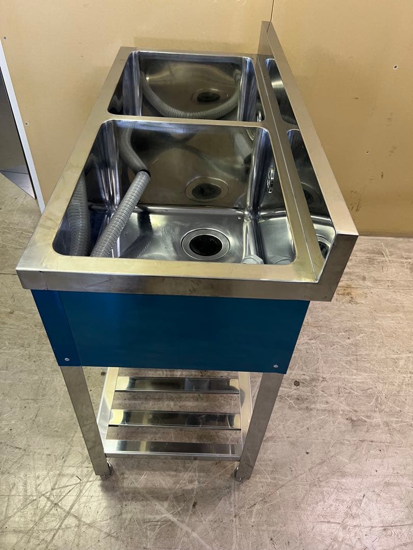 2槽シンク 1000x450x800(+90) ①