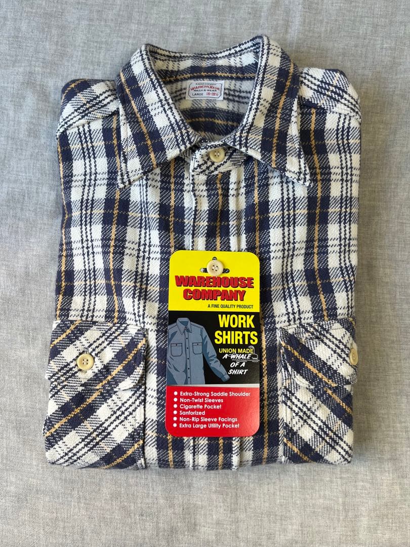WAREHOUSE COMPANY ネルシャツ Lサイズ チェック柄