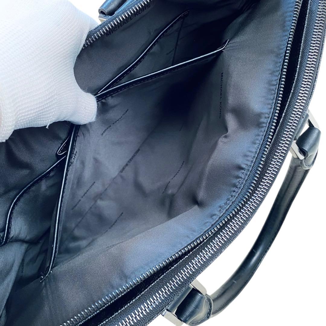 マイケルコース【美品】ペブルドレザー 2way ブリーフケース ショルダーバッグ