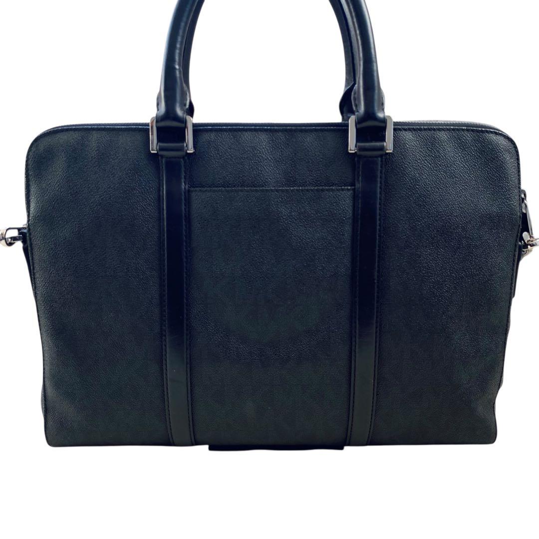 マイケルコース【美品】ペブルドレザー 2way ブリーフケース ショルダーバッグ