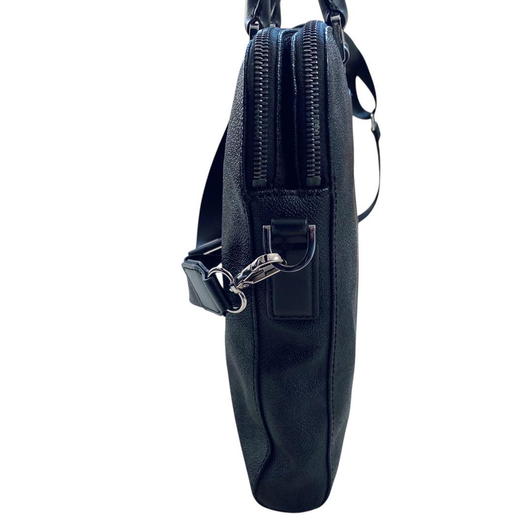 マイケルコース【美品】ペブルドレザー 2way ブリーフケース ショルダーバッグ