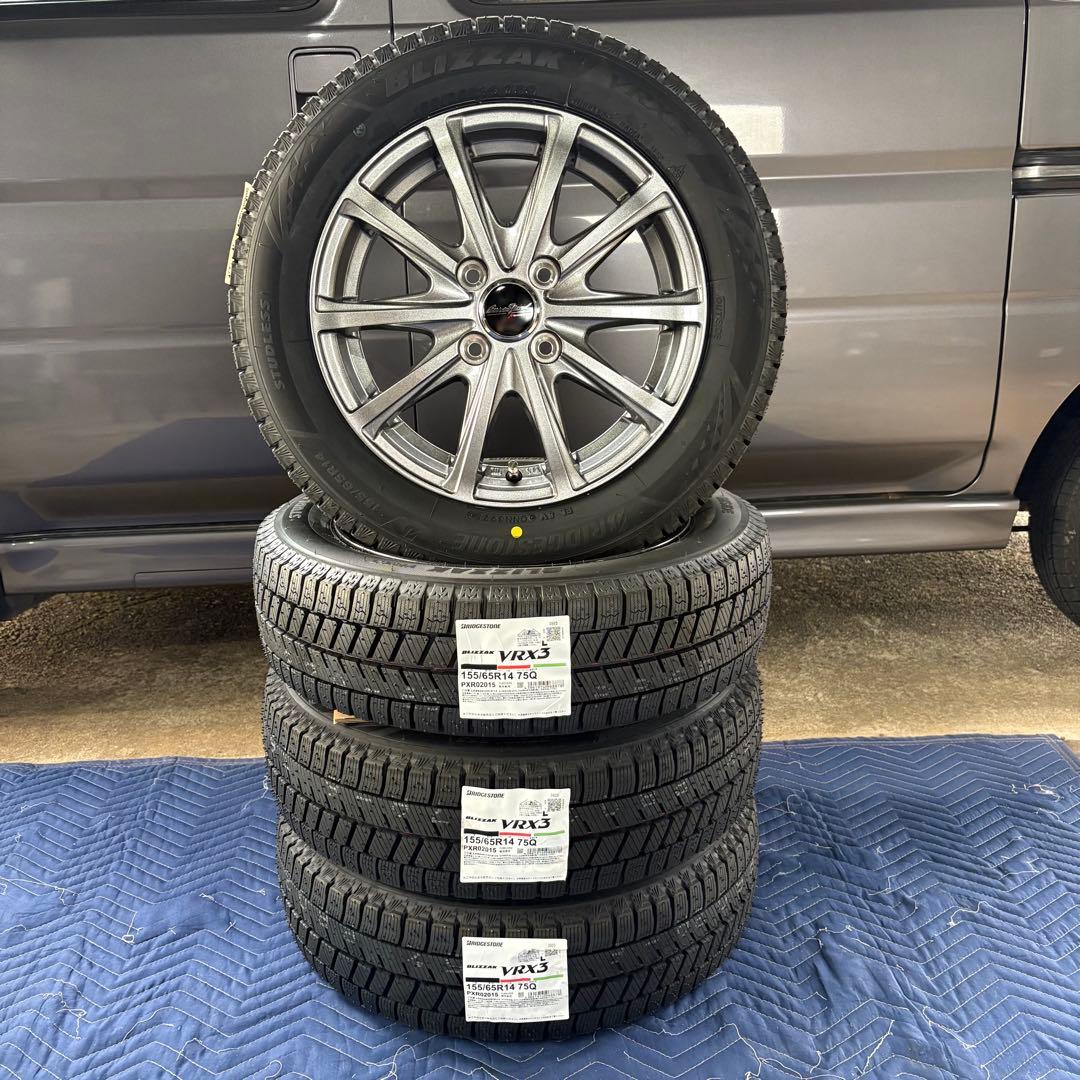 2025年 新品 BLIZZAK VRX3 155/65R14 ホイール付