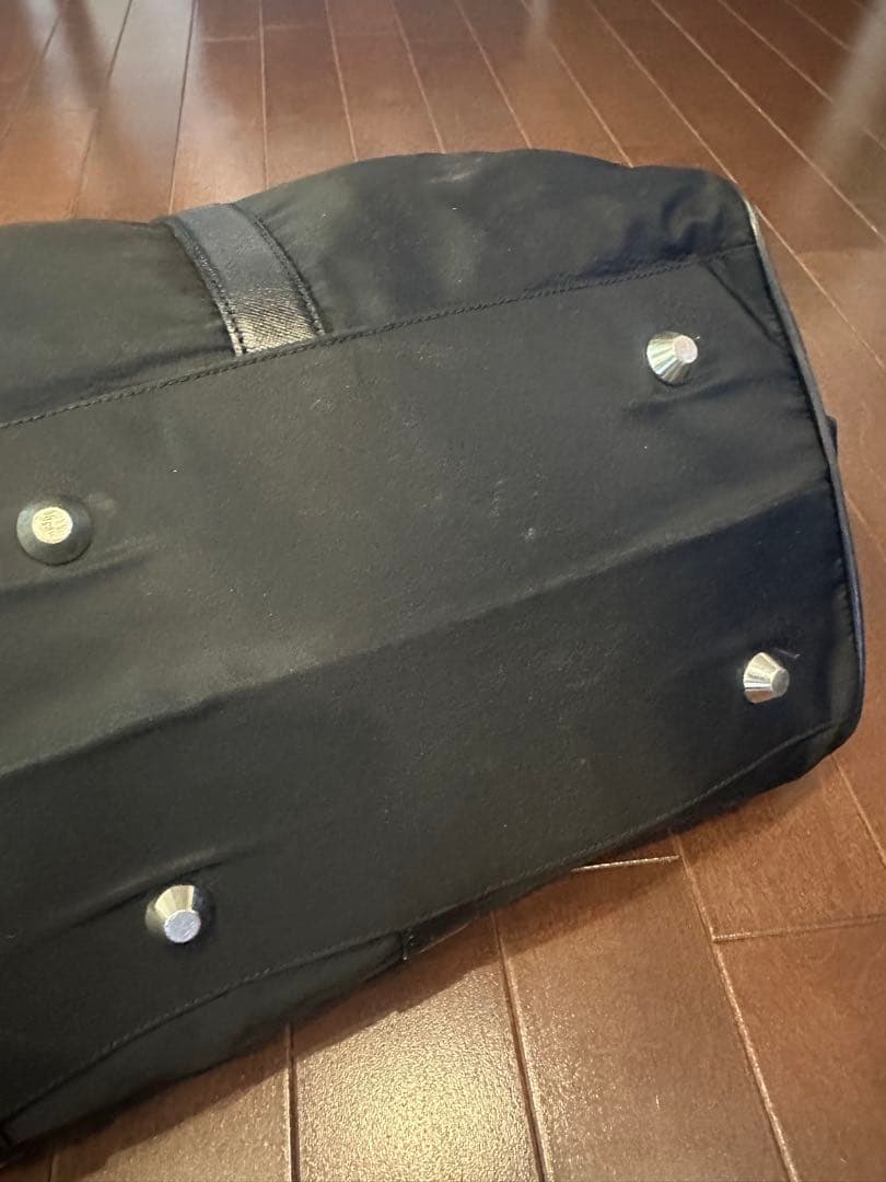 訳ありPrada ボストンバッグ 黒 ナイロン　ダイヤル式南京錠