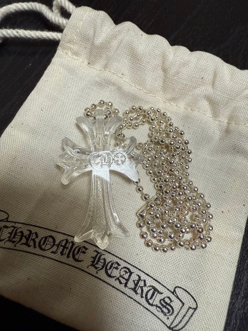 新作　Chrom hearts シリコン　ラバーネックレス クリア