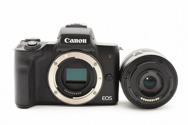 50215 新品級 Canon EOS Kiss M 15-45mm キヤノン