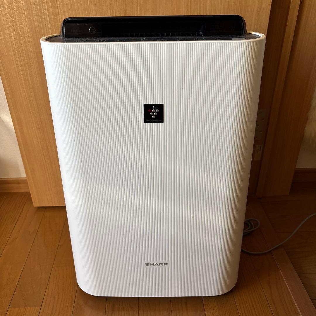 SHARP 空気清浄機 ホワイト ストライプデザイン