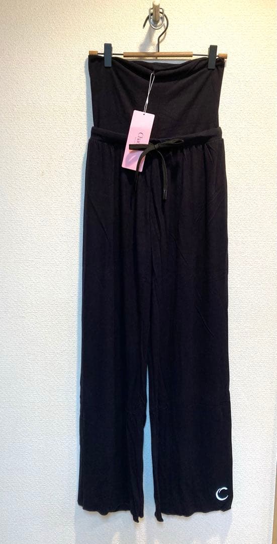 BALLET - Men ワイドレッグウォームパンツ　ブラックM