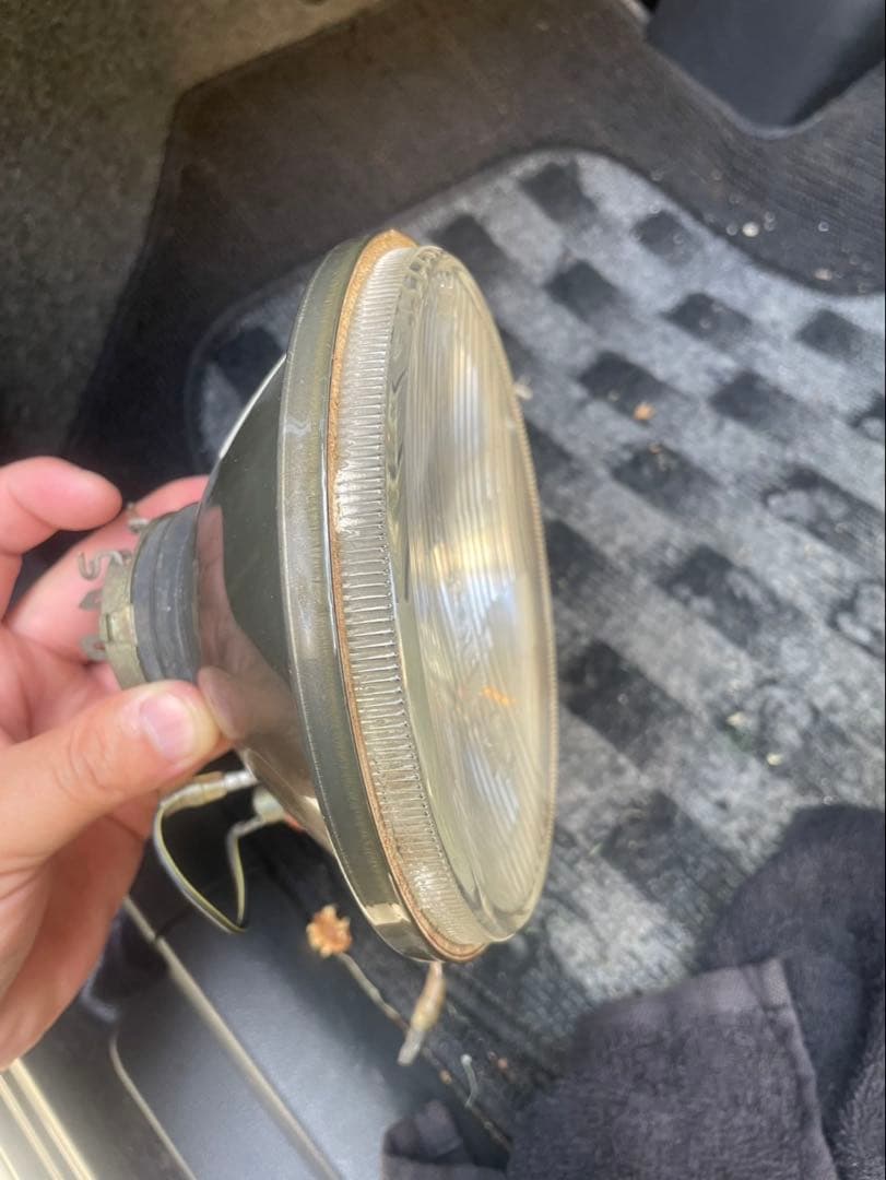 マーシャル　凹みレンズ　ヘッドライト　当時物