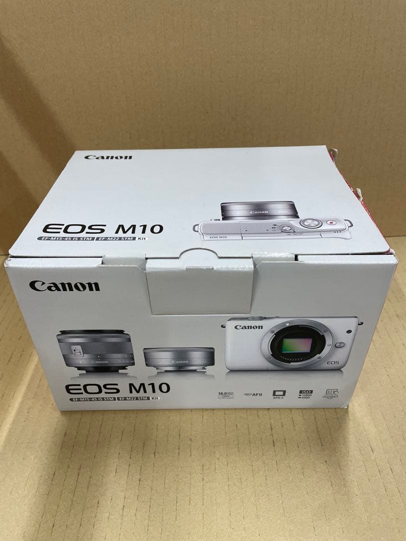 新品未使用 Canon EOS M10 ダブルレンズキット 外箱破損あり