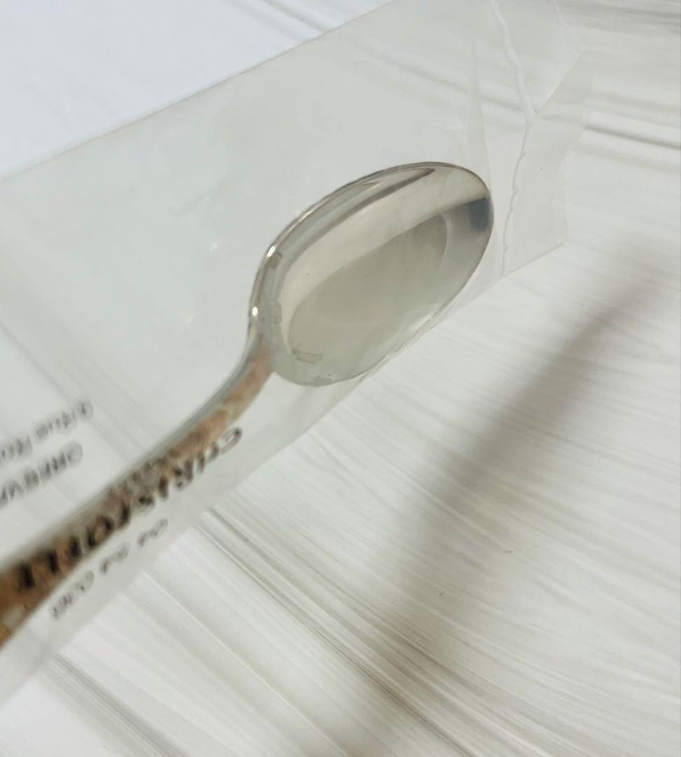 【未使用】クリストフル ジャルダンエデン デミタススプーン パーシャリーピンク