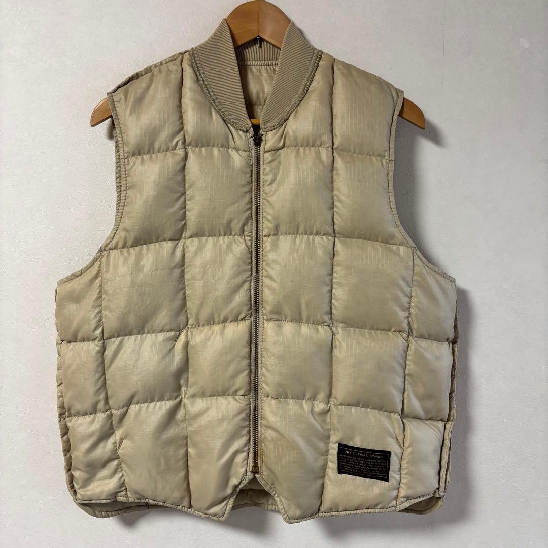 70's ビンテージ エディーバウアー ダウン ベスト L USA製 黒タグ