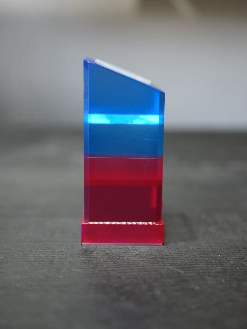 腕時計スタンド クリアレジンムントル バイカラー