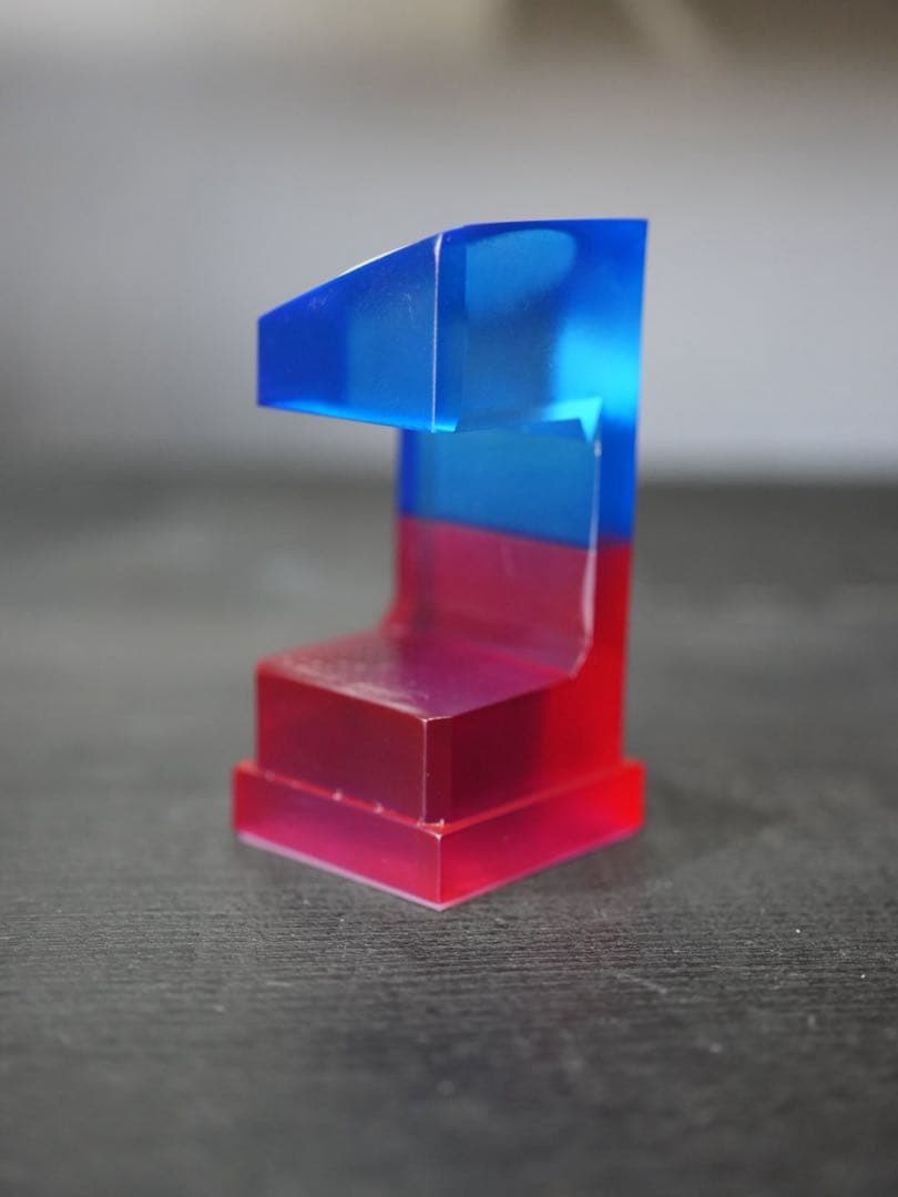 腕時計スタンド クリアレジンムントル バイカラー