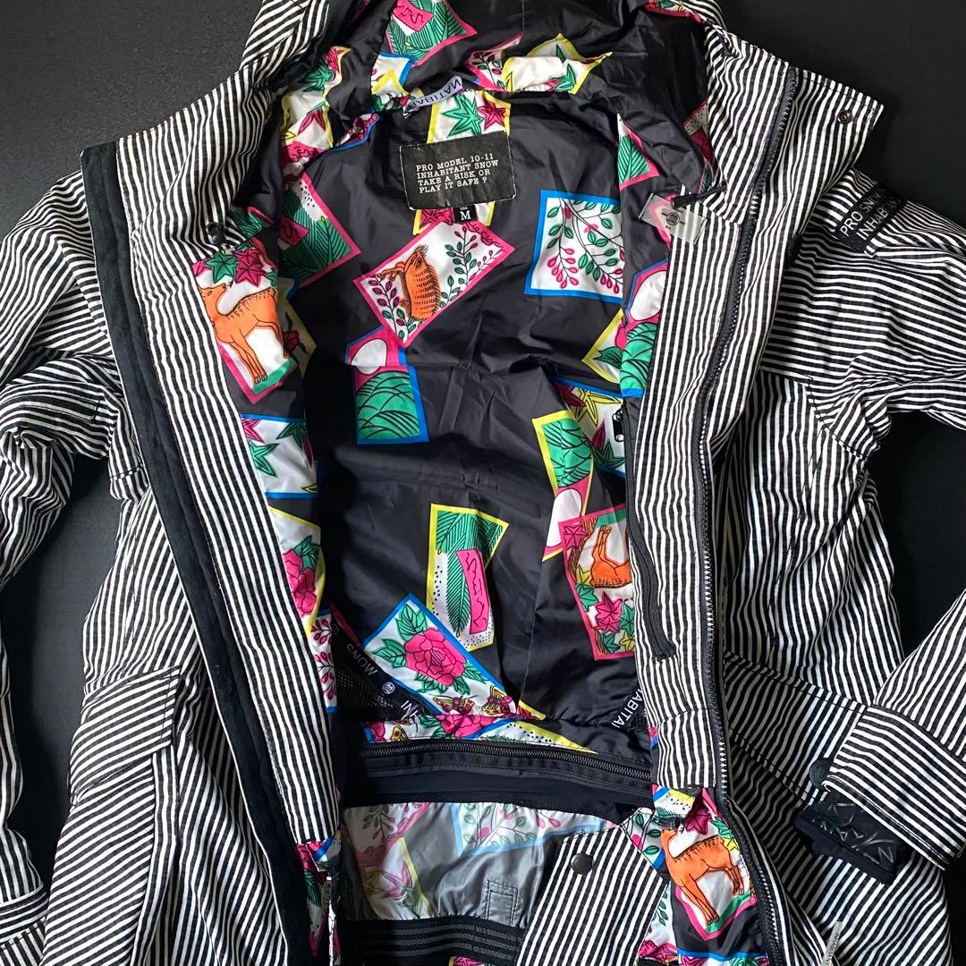 【希少、花札柄】inhabitant スノーウェアnokjok 上下セット