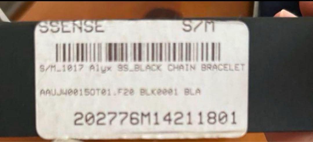 確実正規品1017 ALXY 9SM アリクス　バックルブレスレット