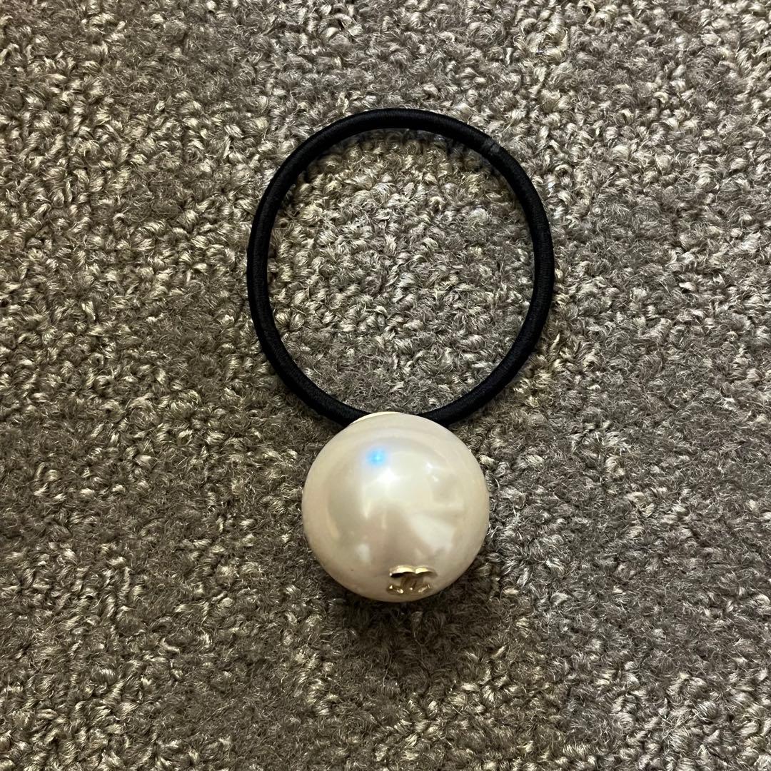 CHANEL シャネル パール ヘアゴム ヘアアクセサリー　no.21