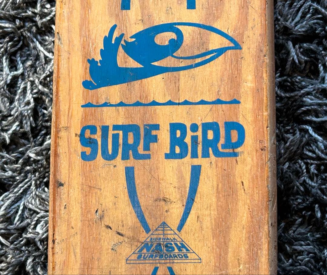 NASH ナッシュ スケートボード SURF BIRD ブルー ビンテージ